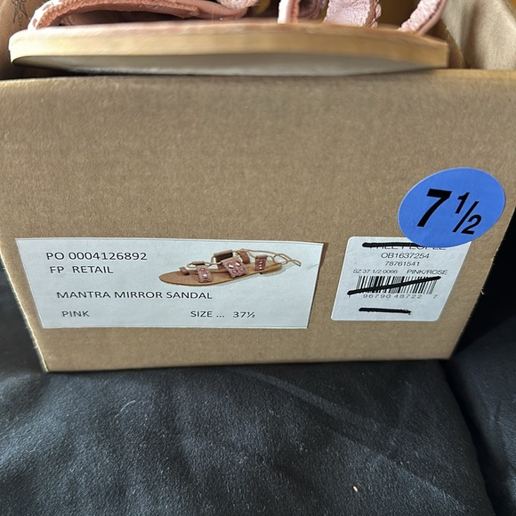 NIB Free People Mantra Mirror Sandals by FP Collection - Picture 8 of 8